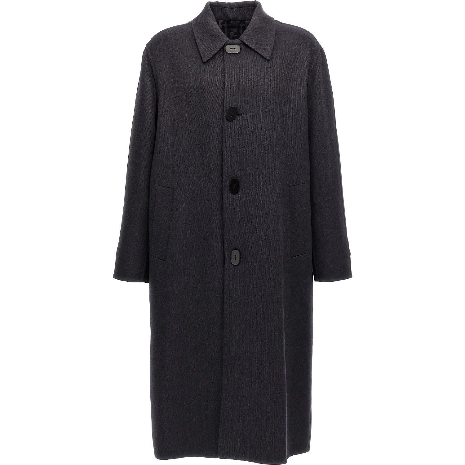 Blue Virgin Wool Coat