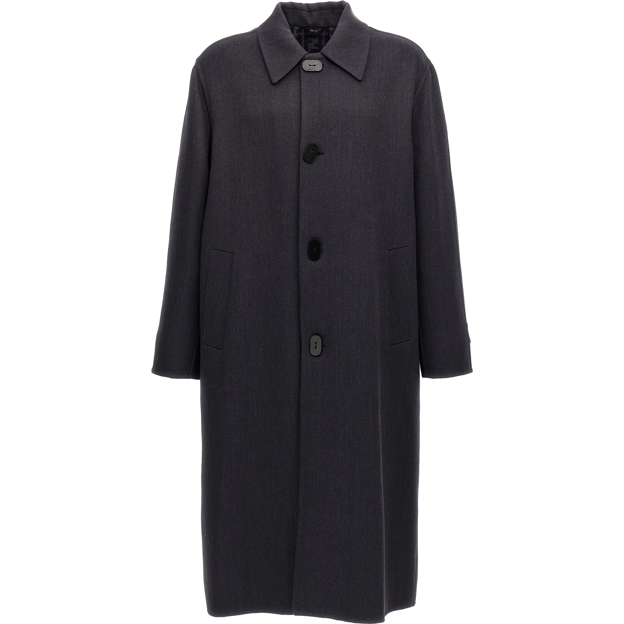 Blue Virgin Wool Coat