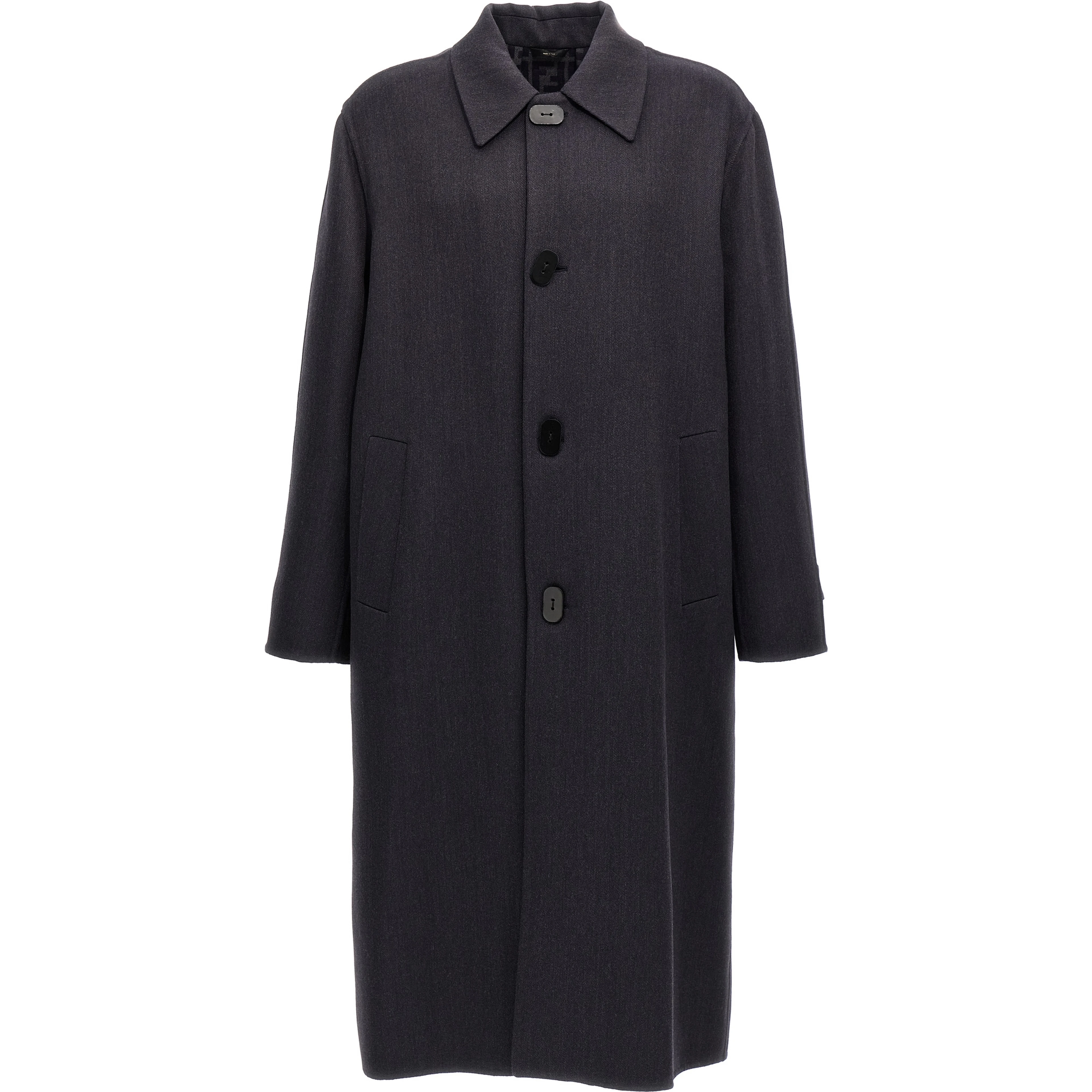 Blue Virgin Wool Coat