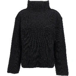 Black Wool Cardigan