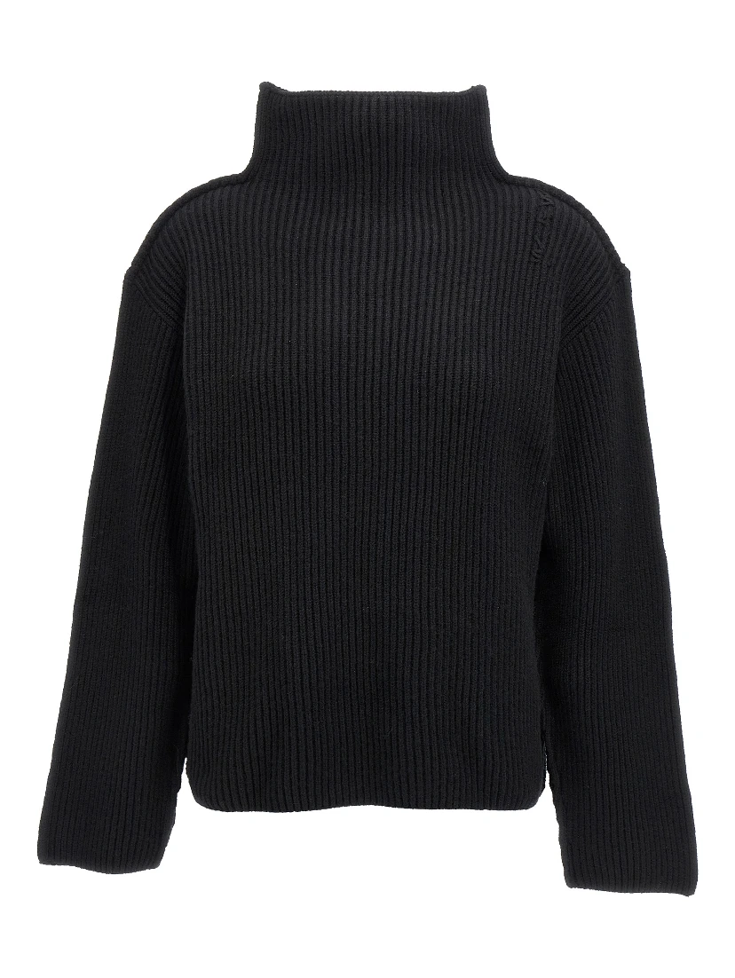 Black Wool Cardigan