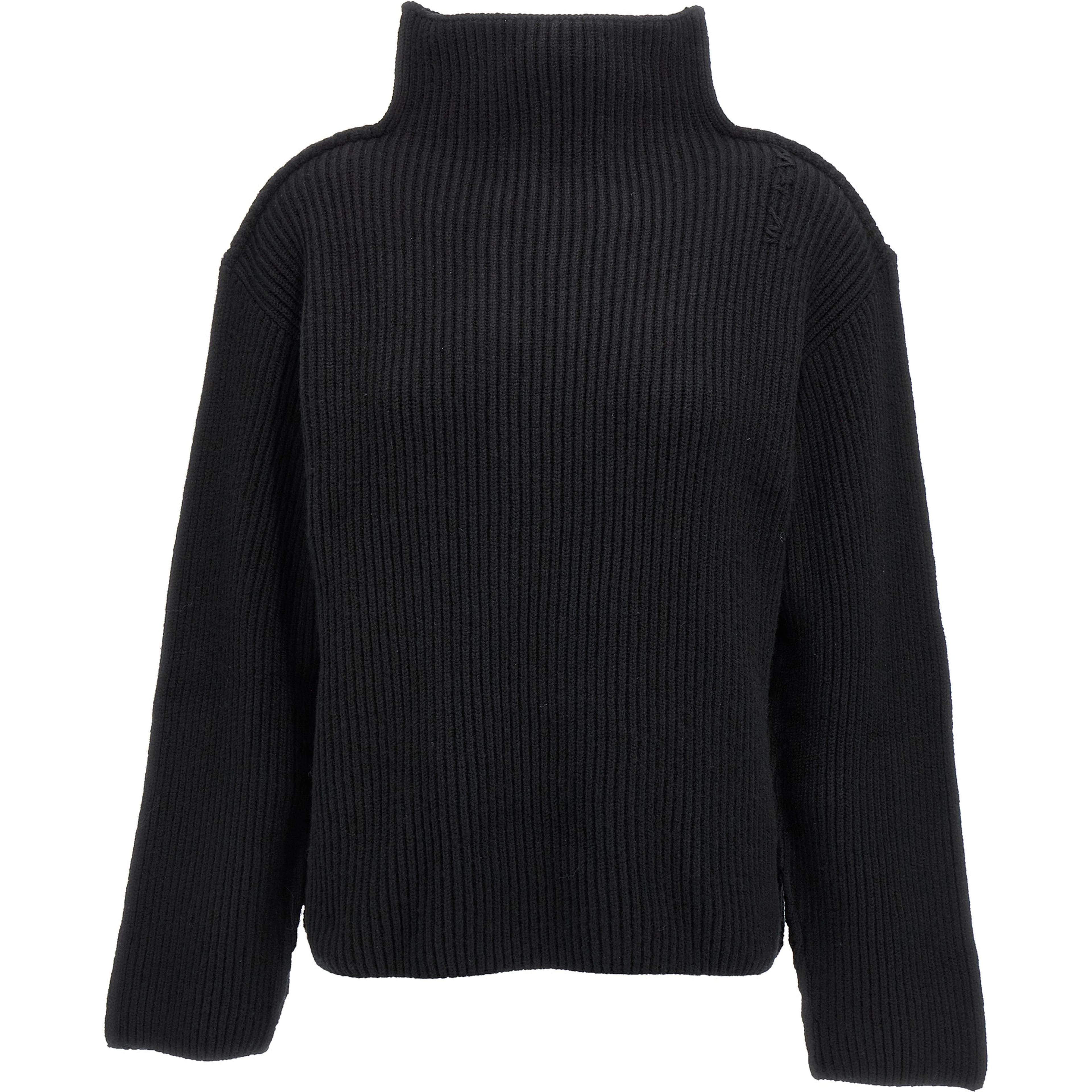 Black Wool Cardigan