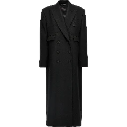 Black Virgin Wool Coat