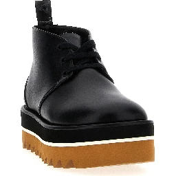 Black Polyethylene Ankle Boots