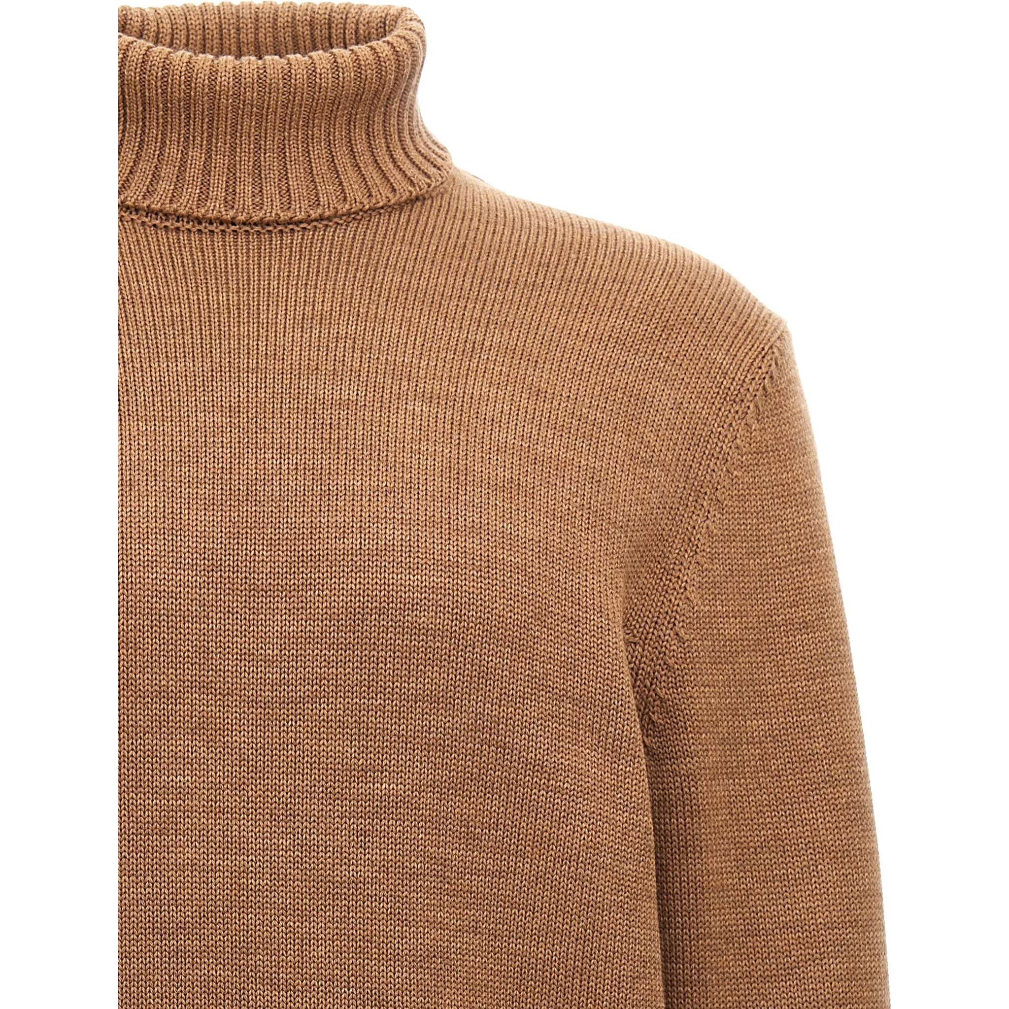 Brown Virgin Wool Cardigan