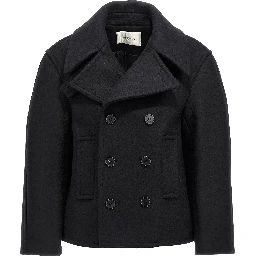 Black Virgin Wool Coat