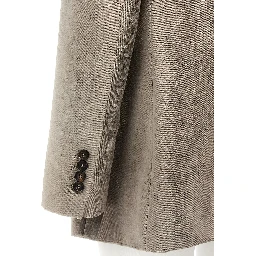 Gray Cotton Blazer