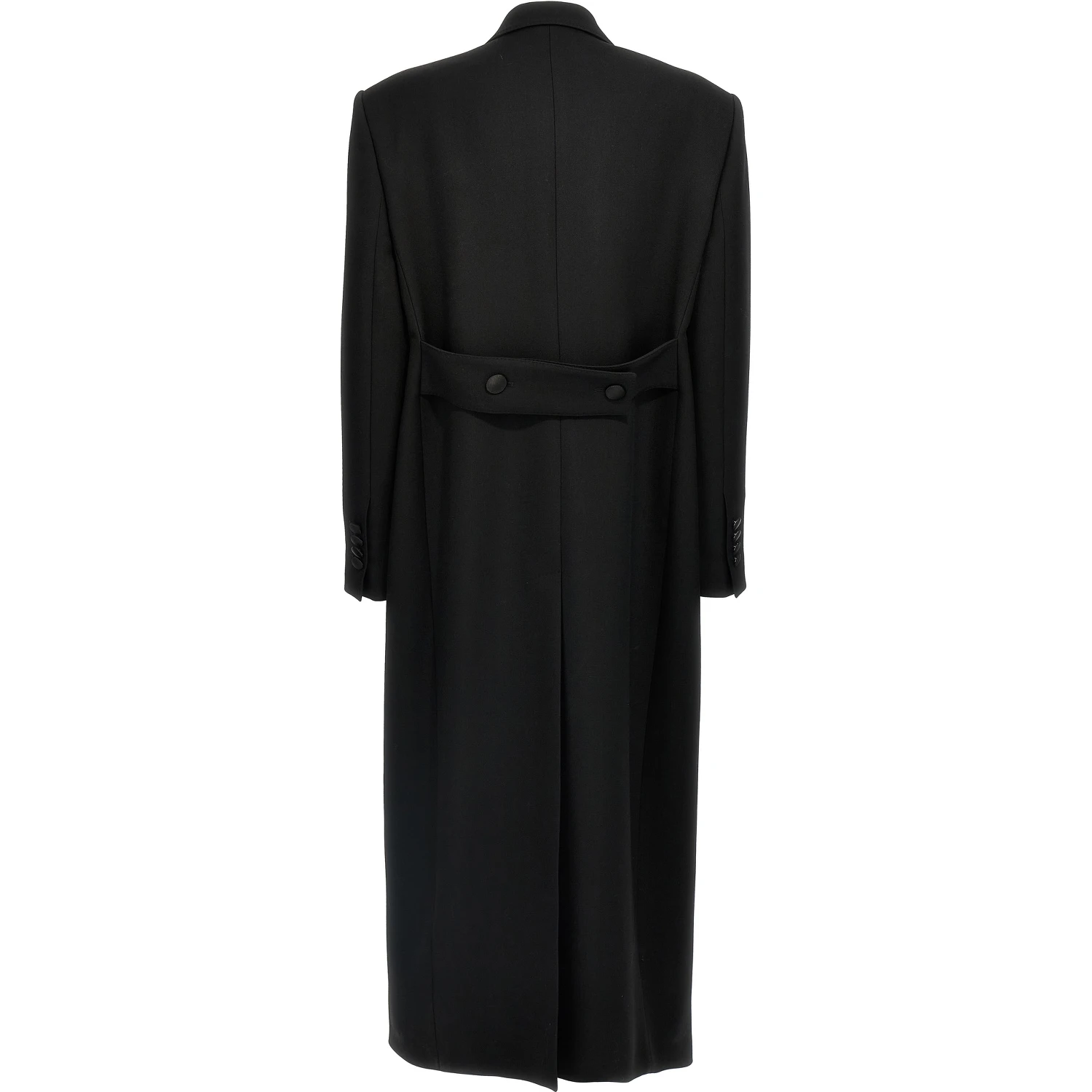 Black Virgin Wool Coat
