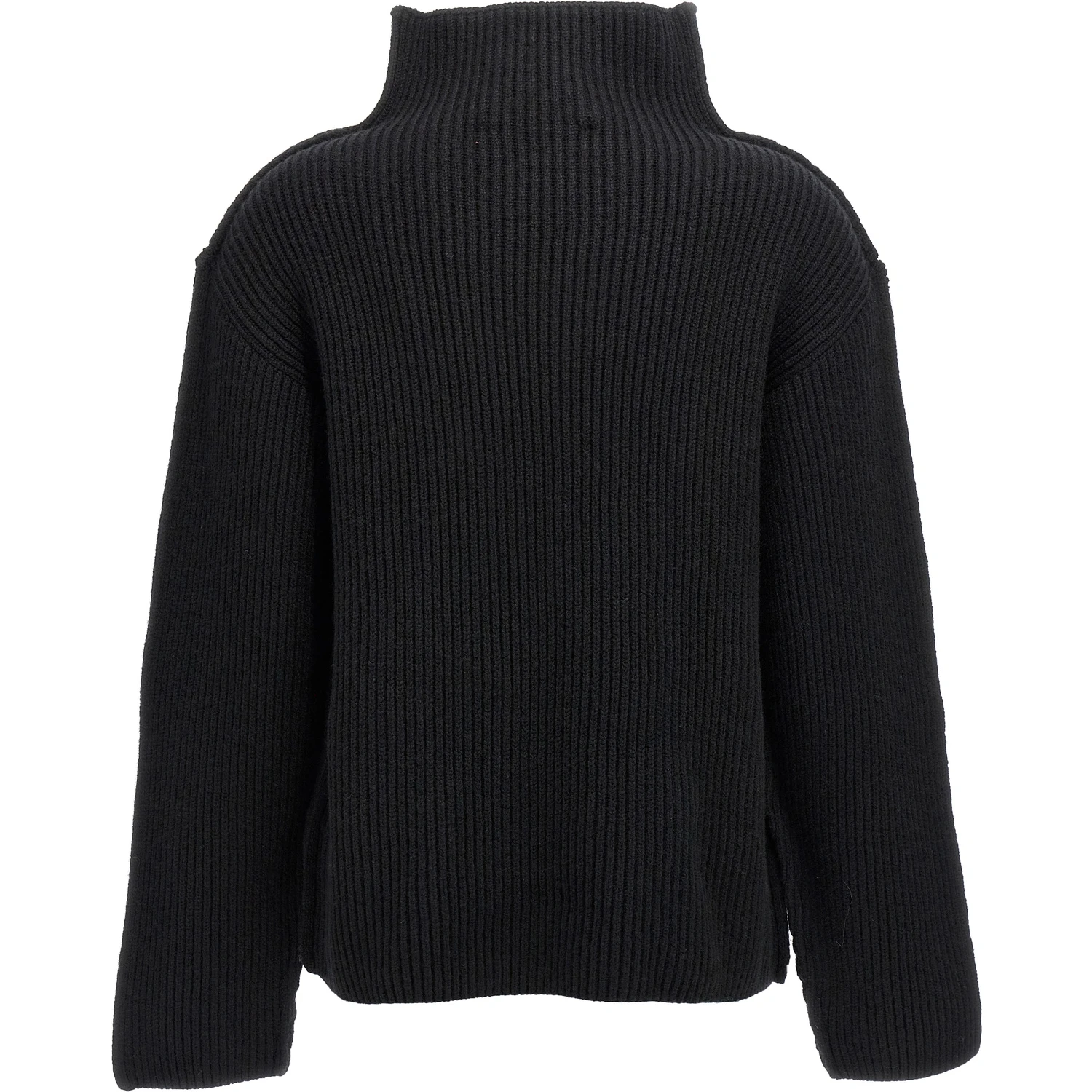 Black Wool Cardigan