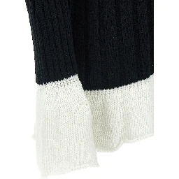Bicolor Cotton Cardigan
