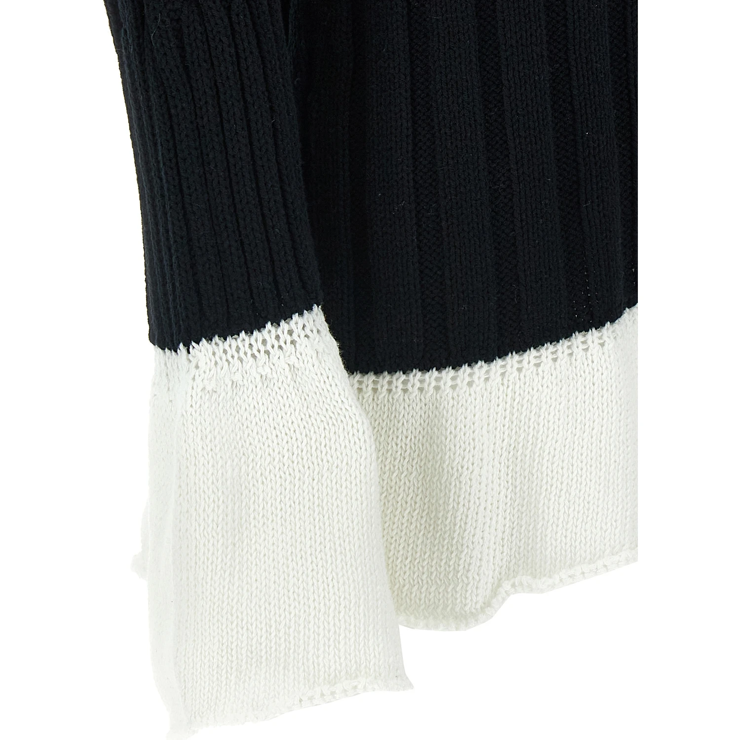 Bicolor Cotton Cardigan