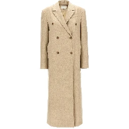 Beige Virgin Wool Coat