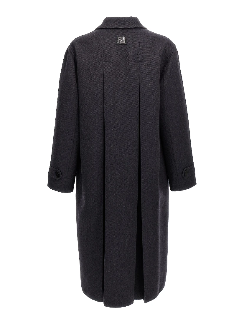 Blue Virgin Wool Coat