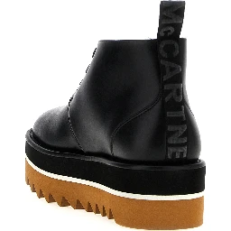 Black Polyethylene Ankle Boots
