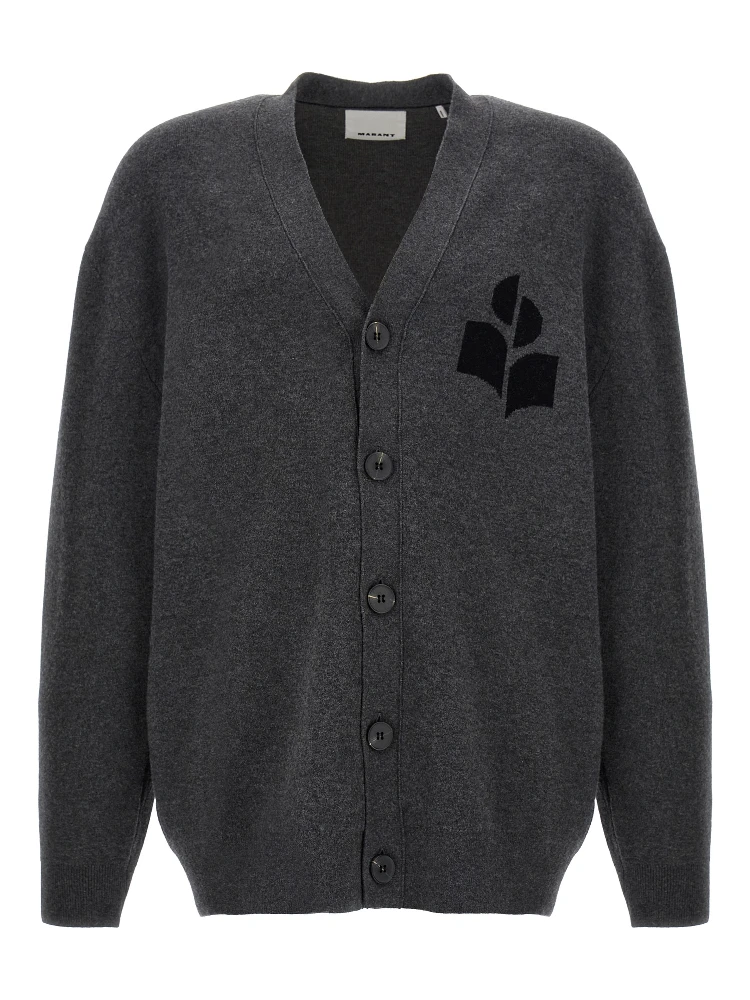 Gray Cotton Cardigan