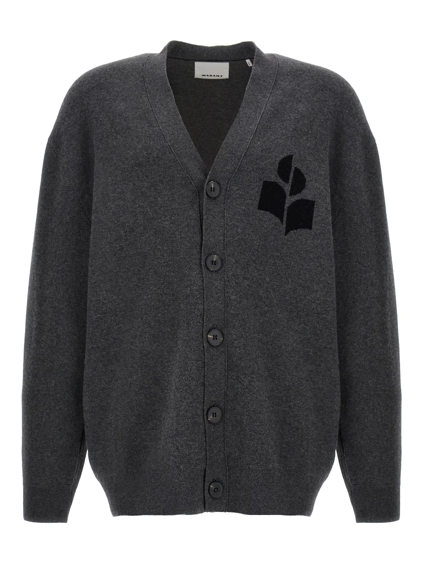 Gray Cotton Cardigan