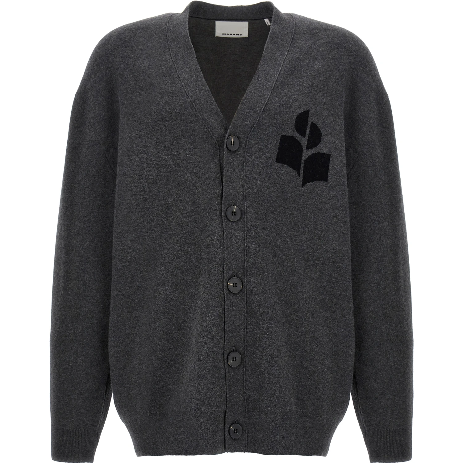 Gray Cotton Cardigan