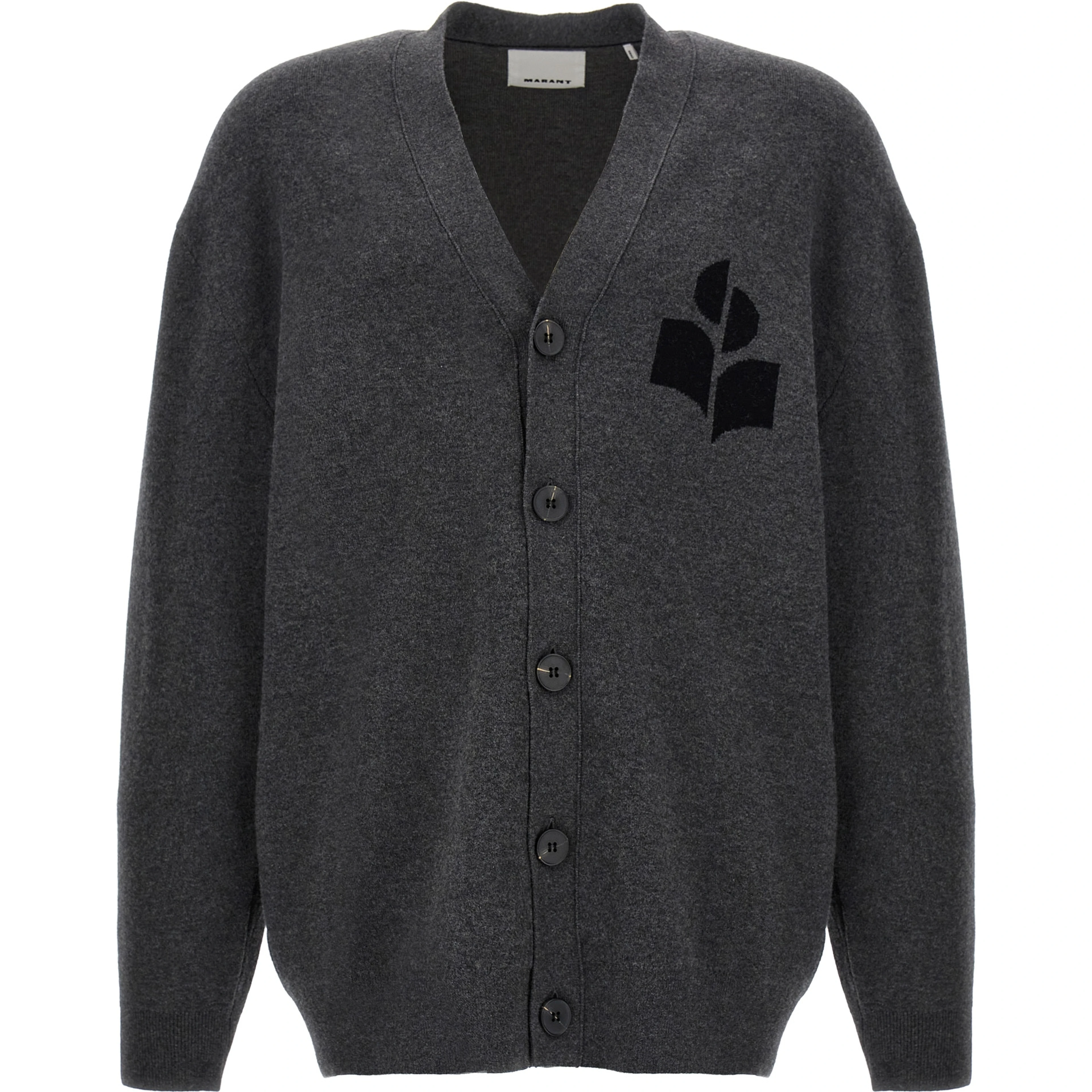 Gray Cotton Cardigan