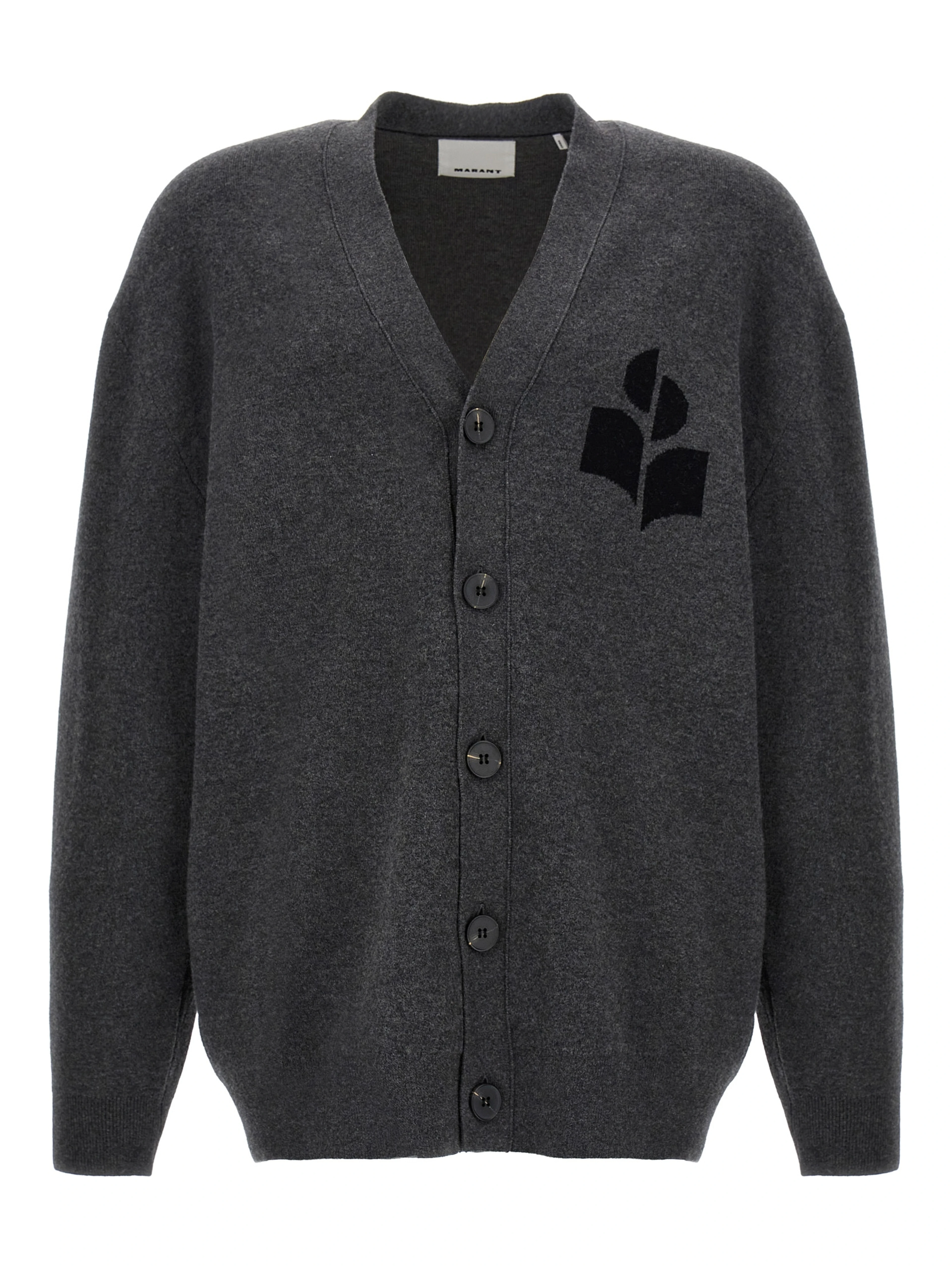 Gray Cotton Cardigan