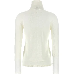 White Virgin Wool Cardigan