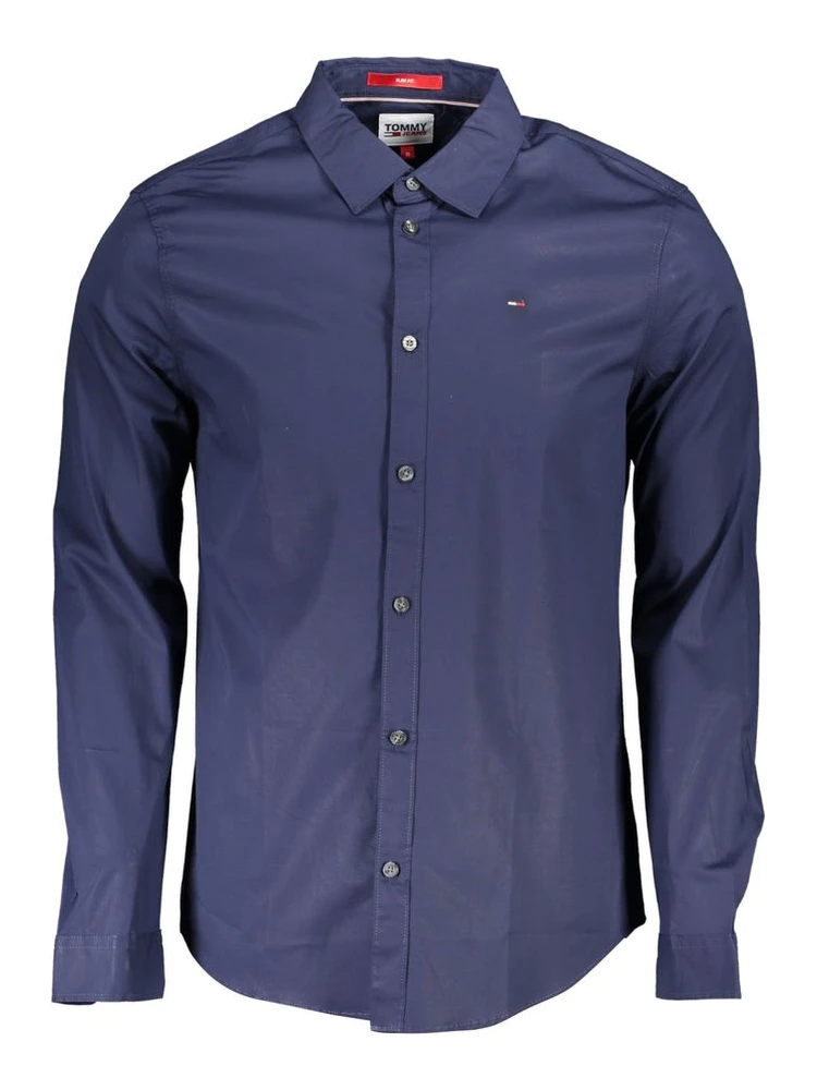 Blue Cotton Mens Shirt