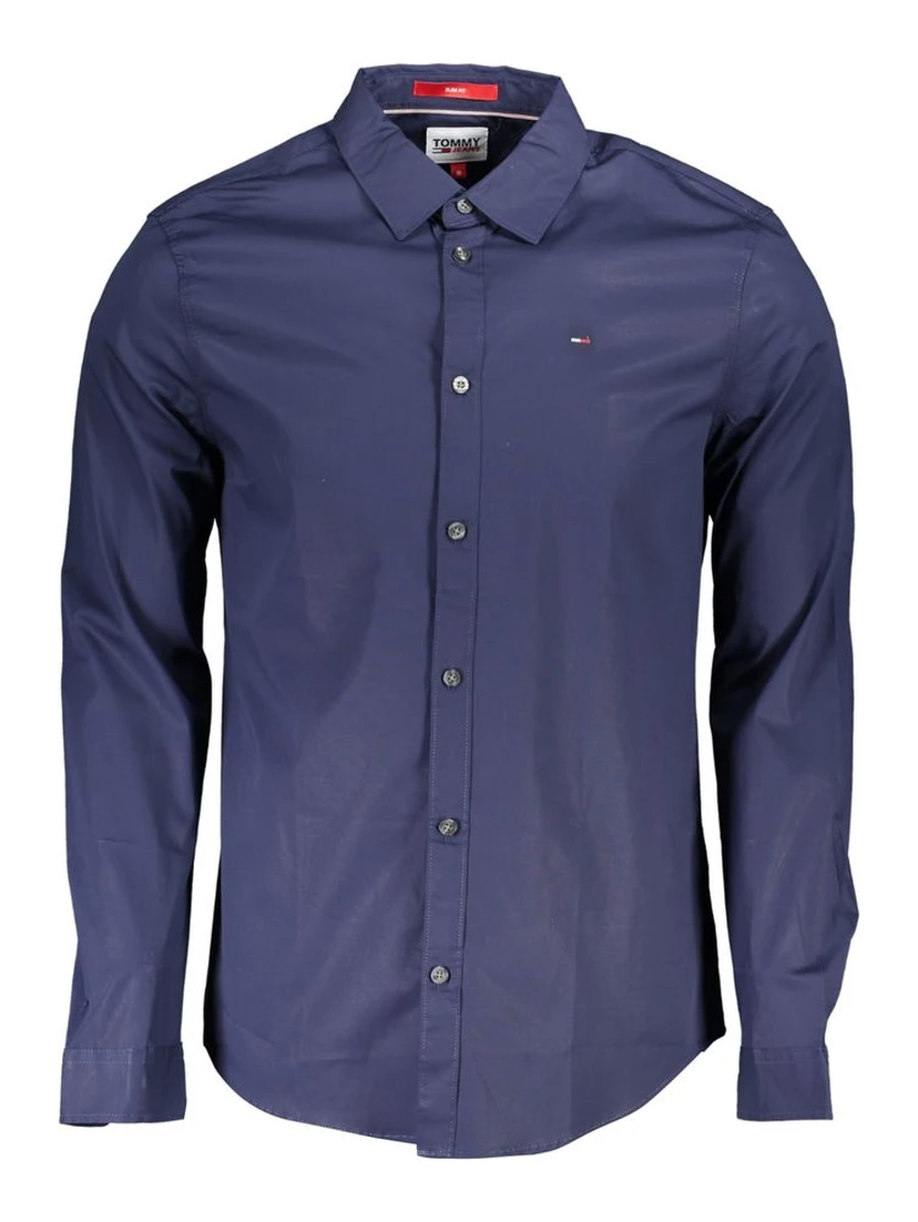 Blue Cotton Mens Shirt
