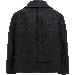 Black Virgin Wool Coat