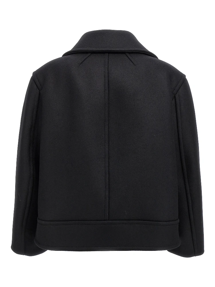 Black Virgin Wool Coat alternative
