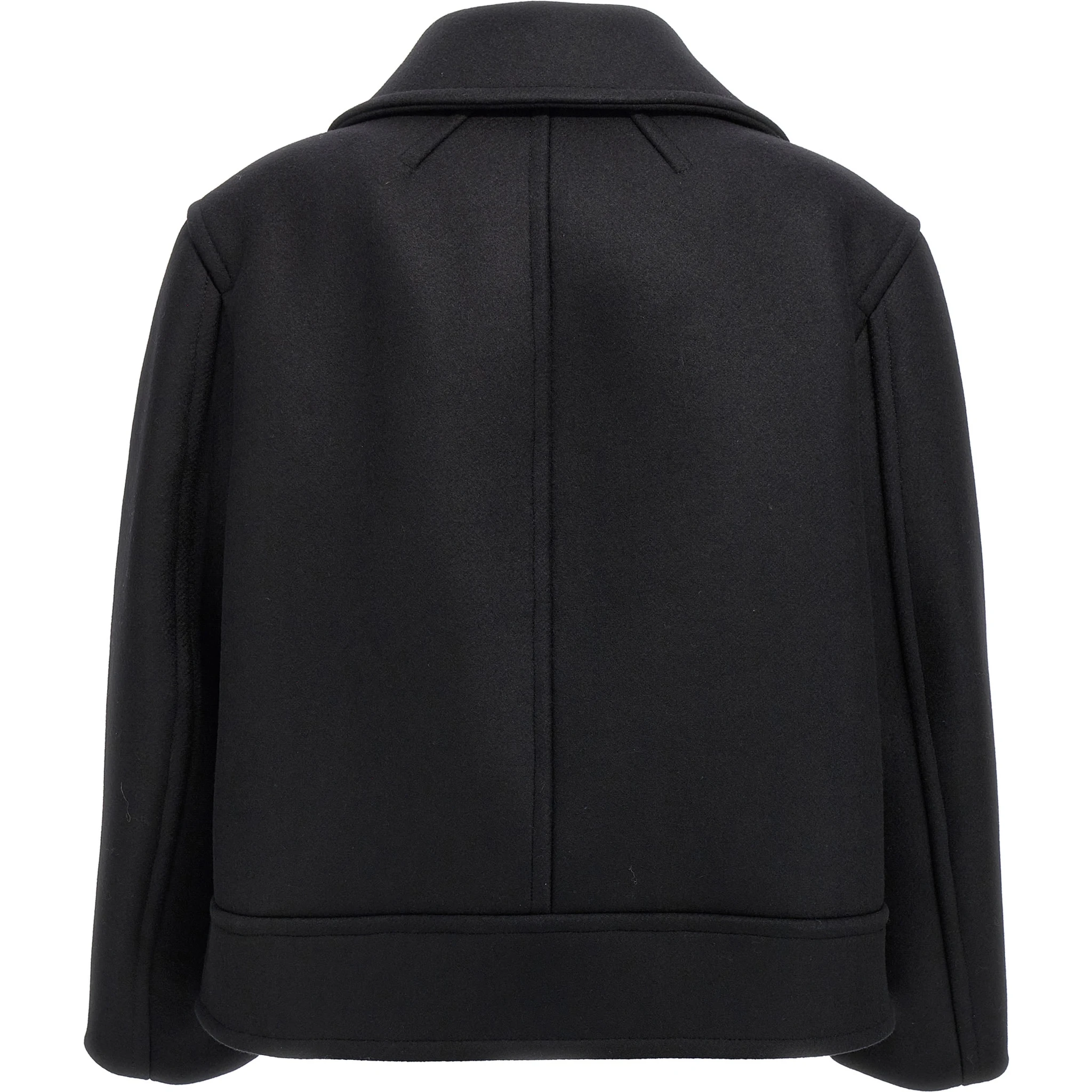 Black Virgin Wool Coat