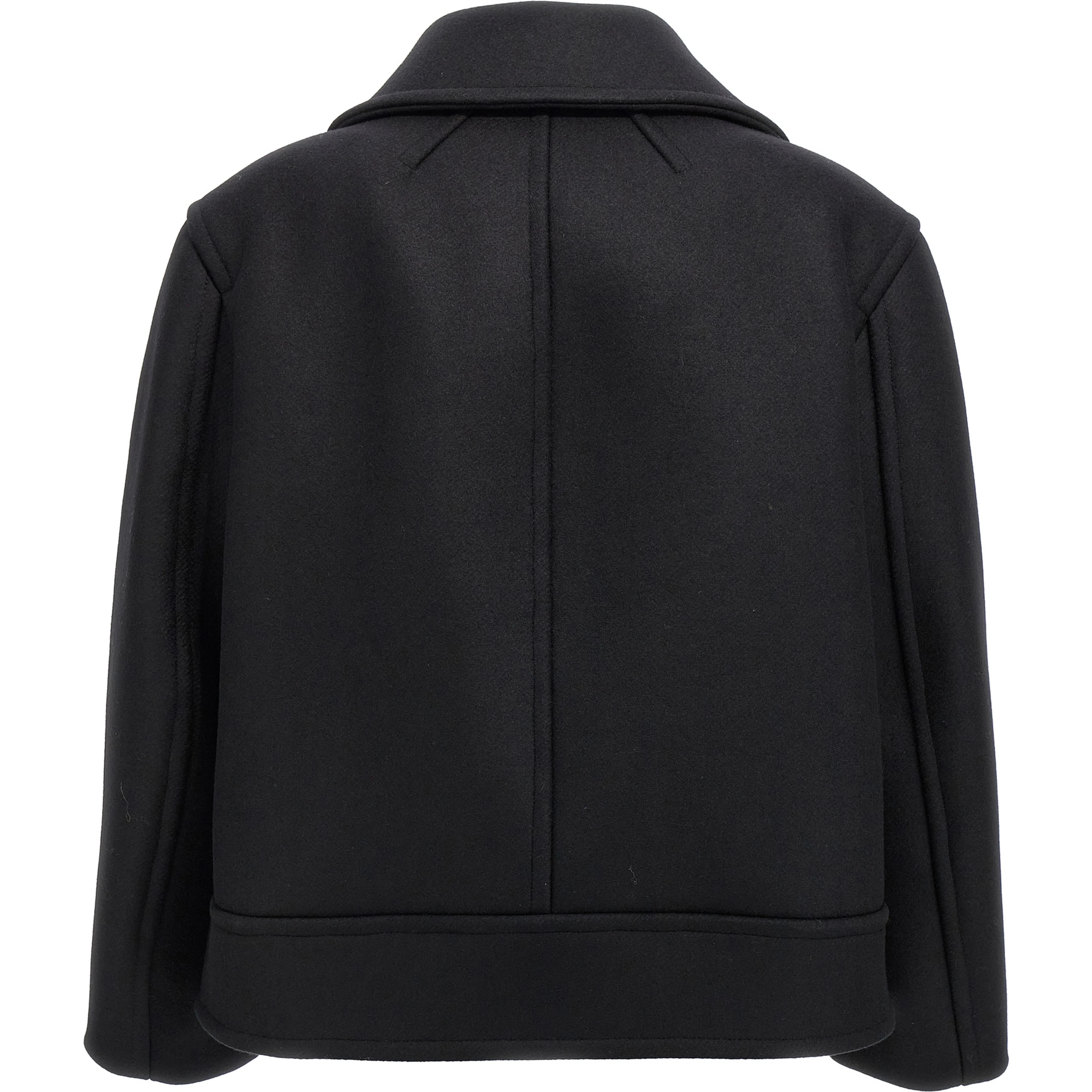 Black Virgin Wool Coat
