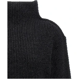 Black Wool Cardigan