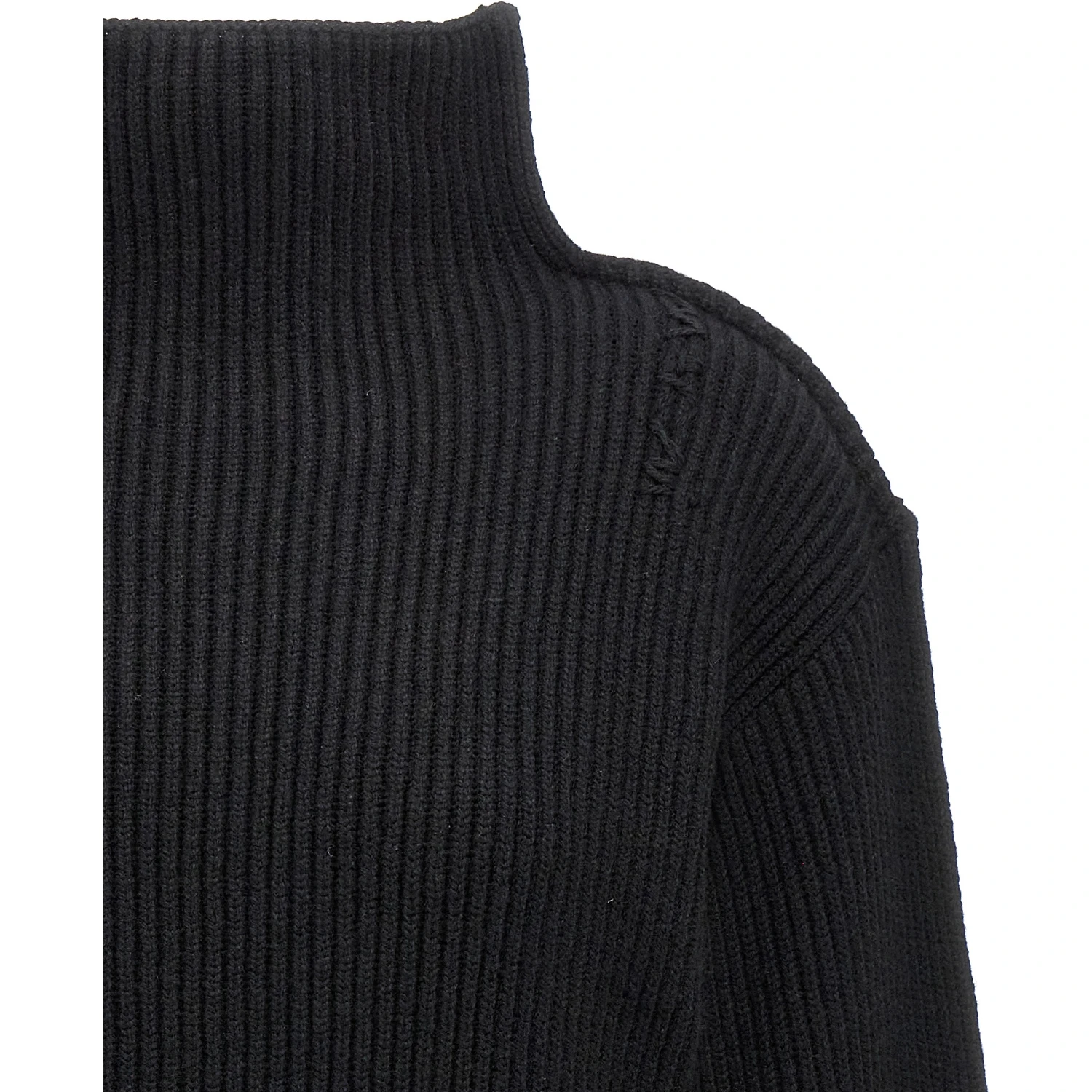 Black Wool Cardigan