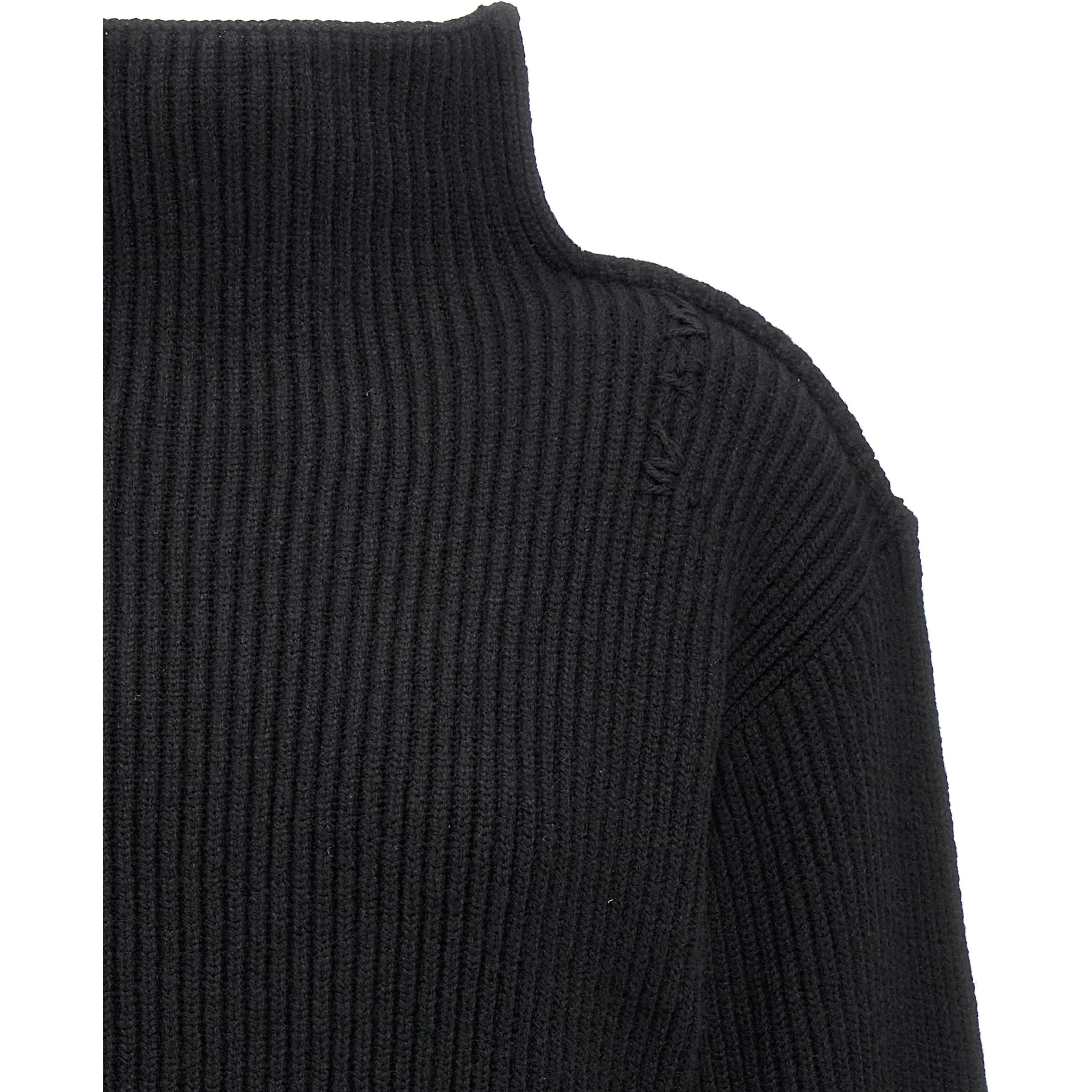 Black Wool Cardigan