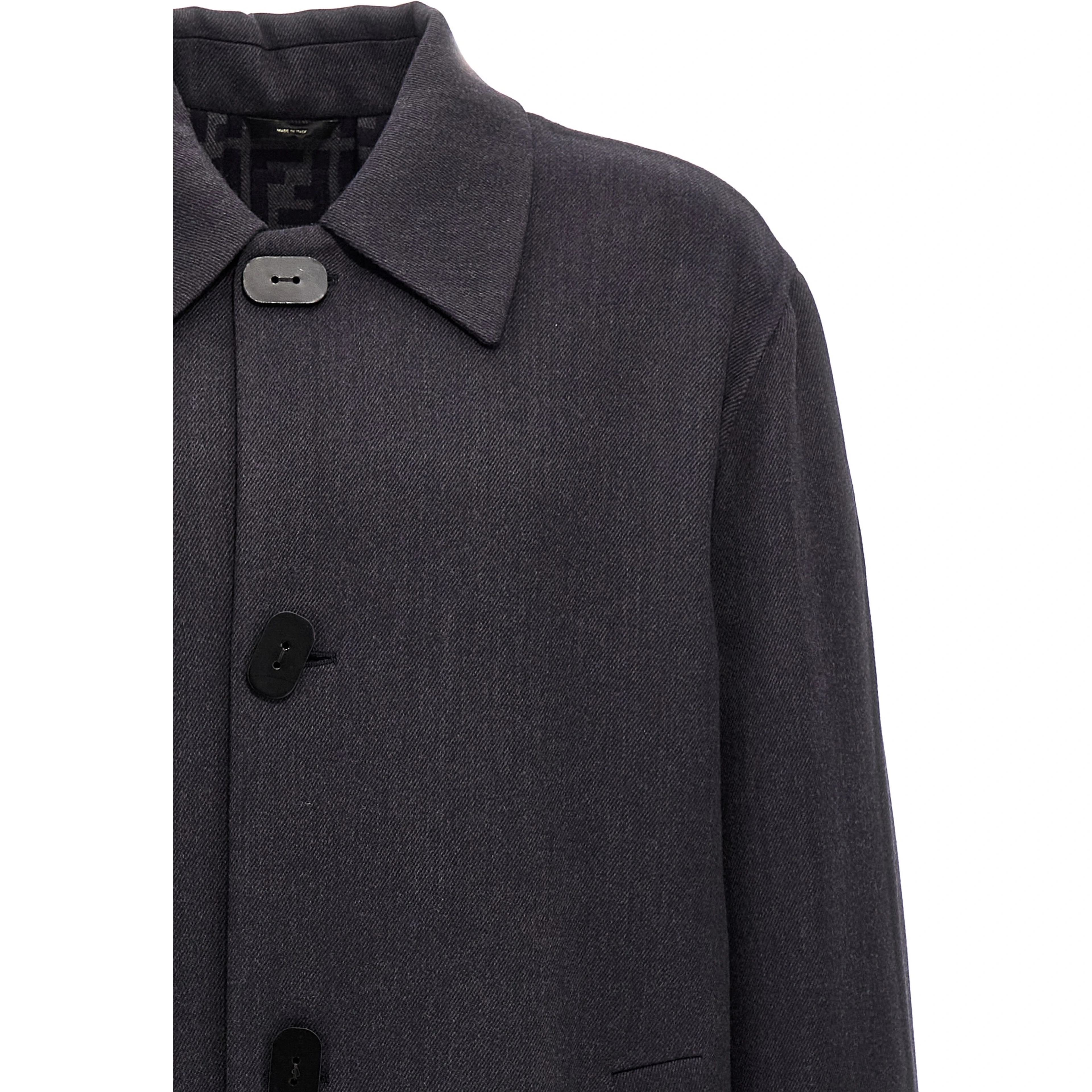 Blue Virgin Wool Coat