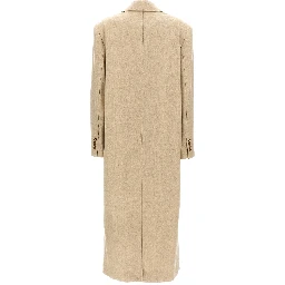 Beige Virgin Wool Coat