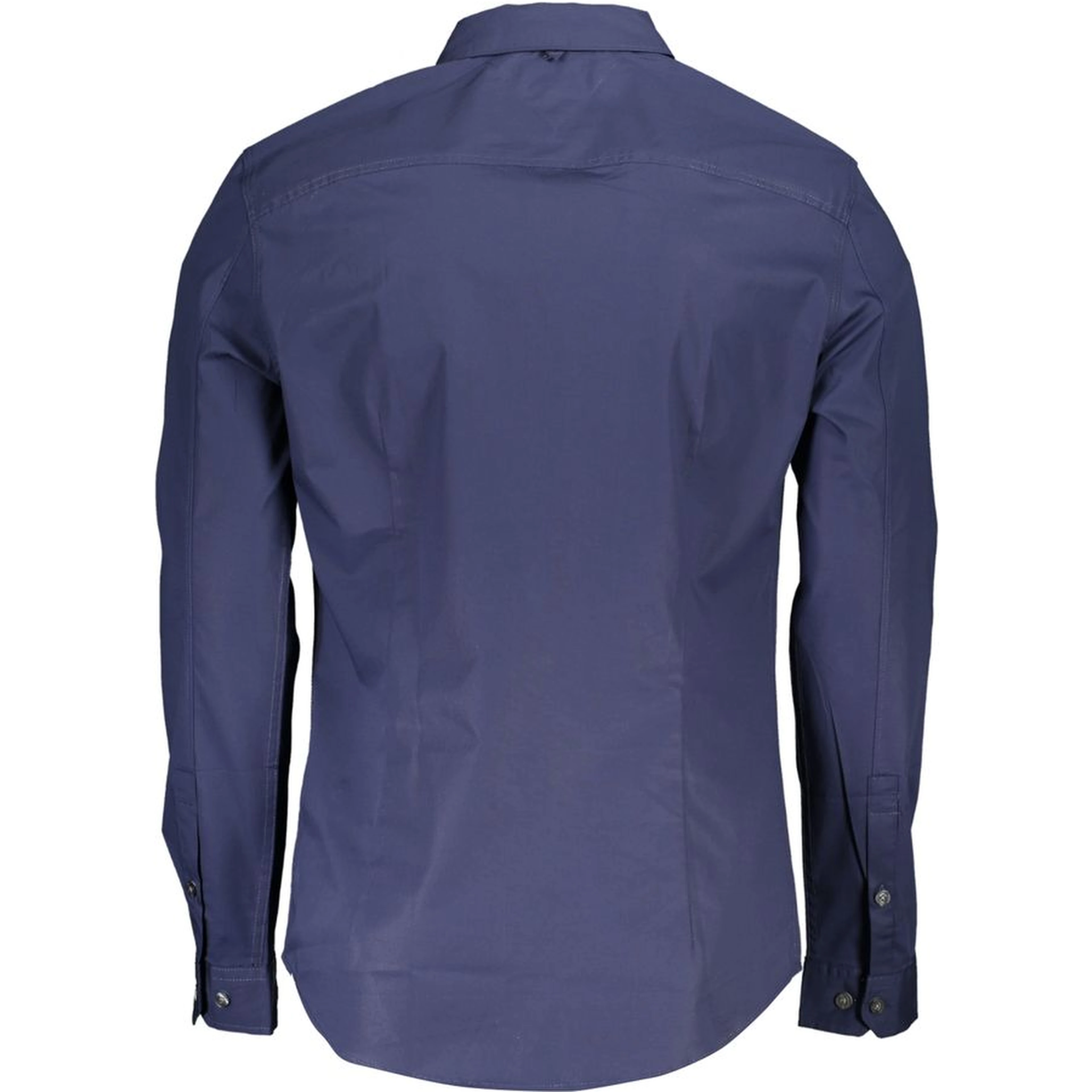 Blue Cotton Mens Shirt