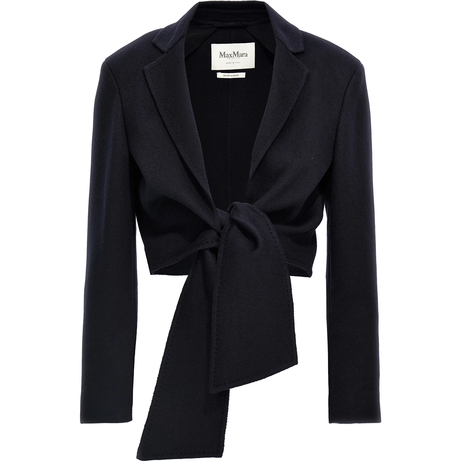 Blue Wool Full-Length Jacket