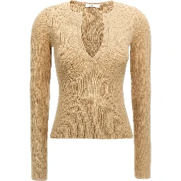 Beige Silk Cardigan