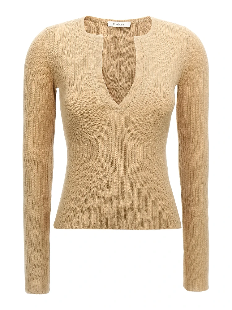 Beige Silk Cardigan