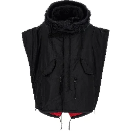 Black Nylon Full-Length Jacket