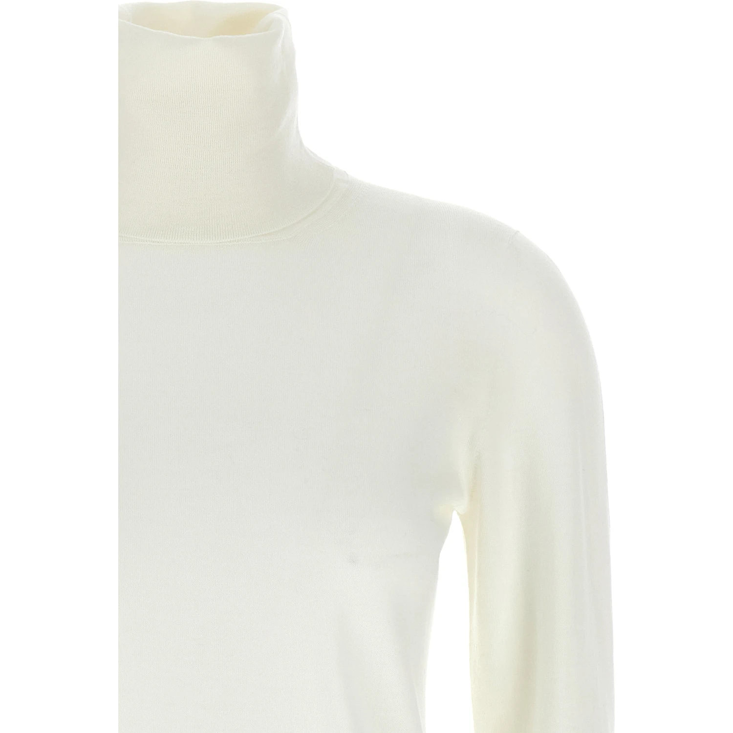 White Virgin Wool Cardigan