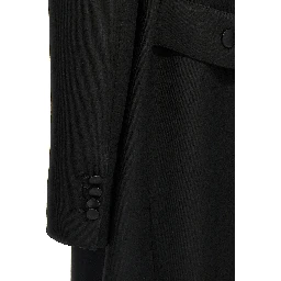 Black Virgin Wool Coat