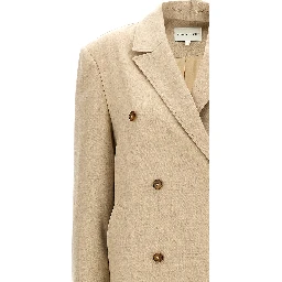 Beige Virgin Wool Coat