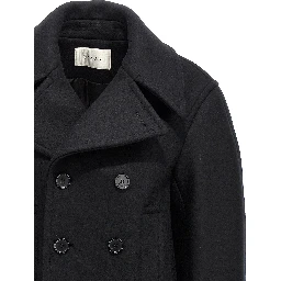 Black Virgin Wool Coat