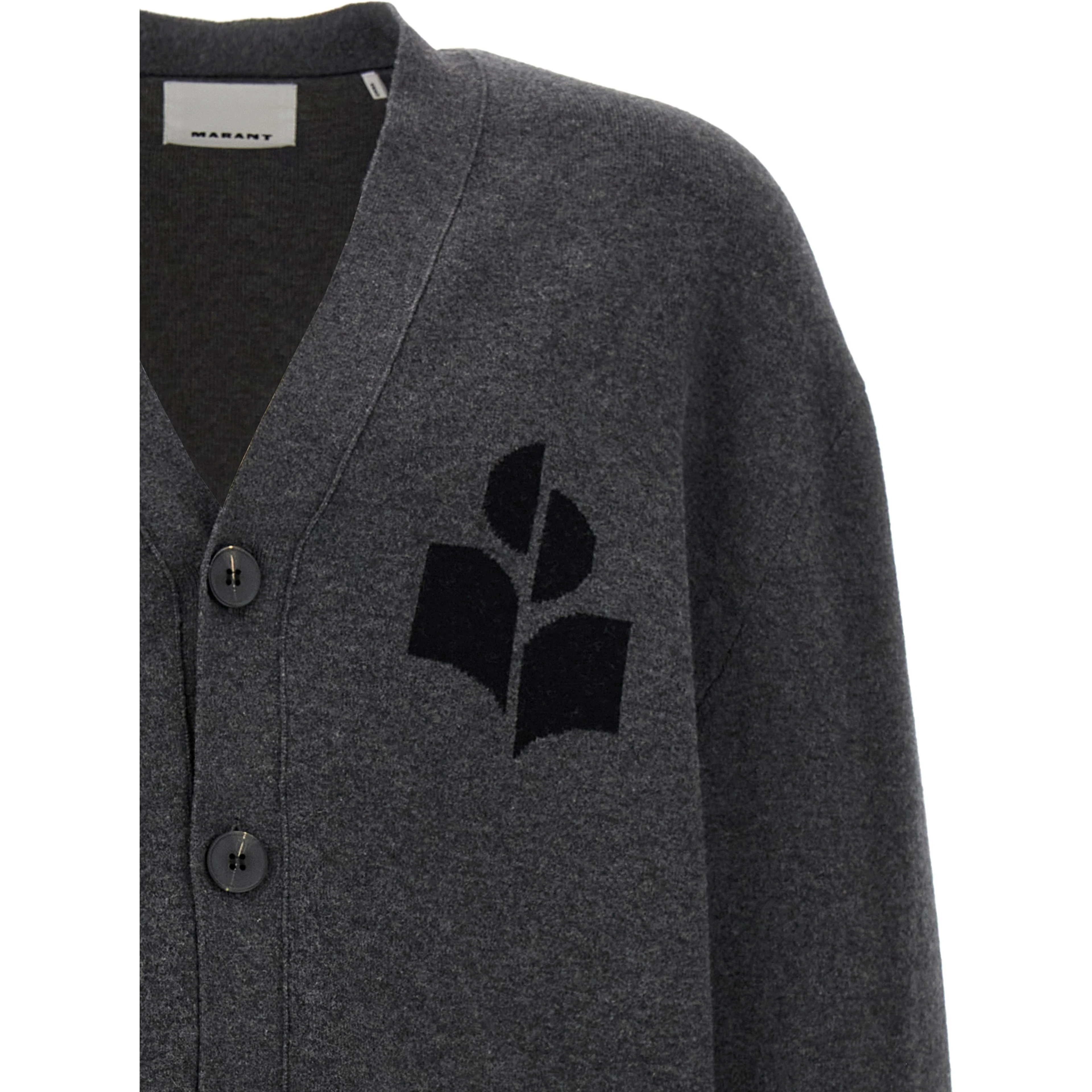 Gray Cotton Cardigan