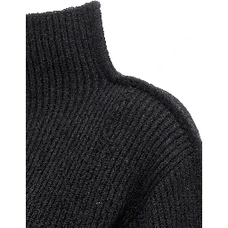 Black Wool Cardigan