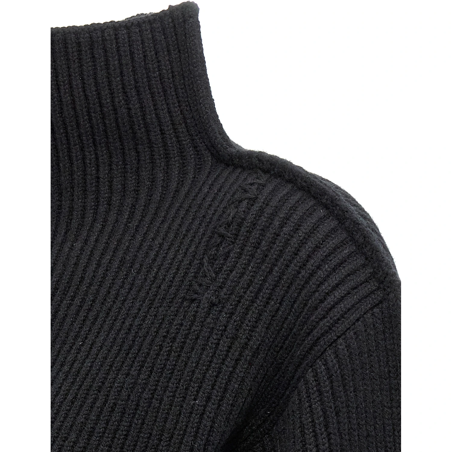 Black Wool Cardigan