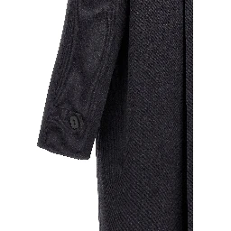 Blue Virgin Wool Coat