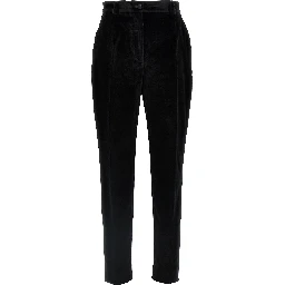 Black Cotton Dress Pants
