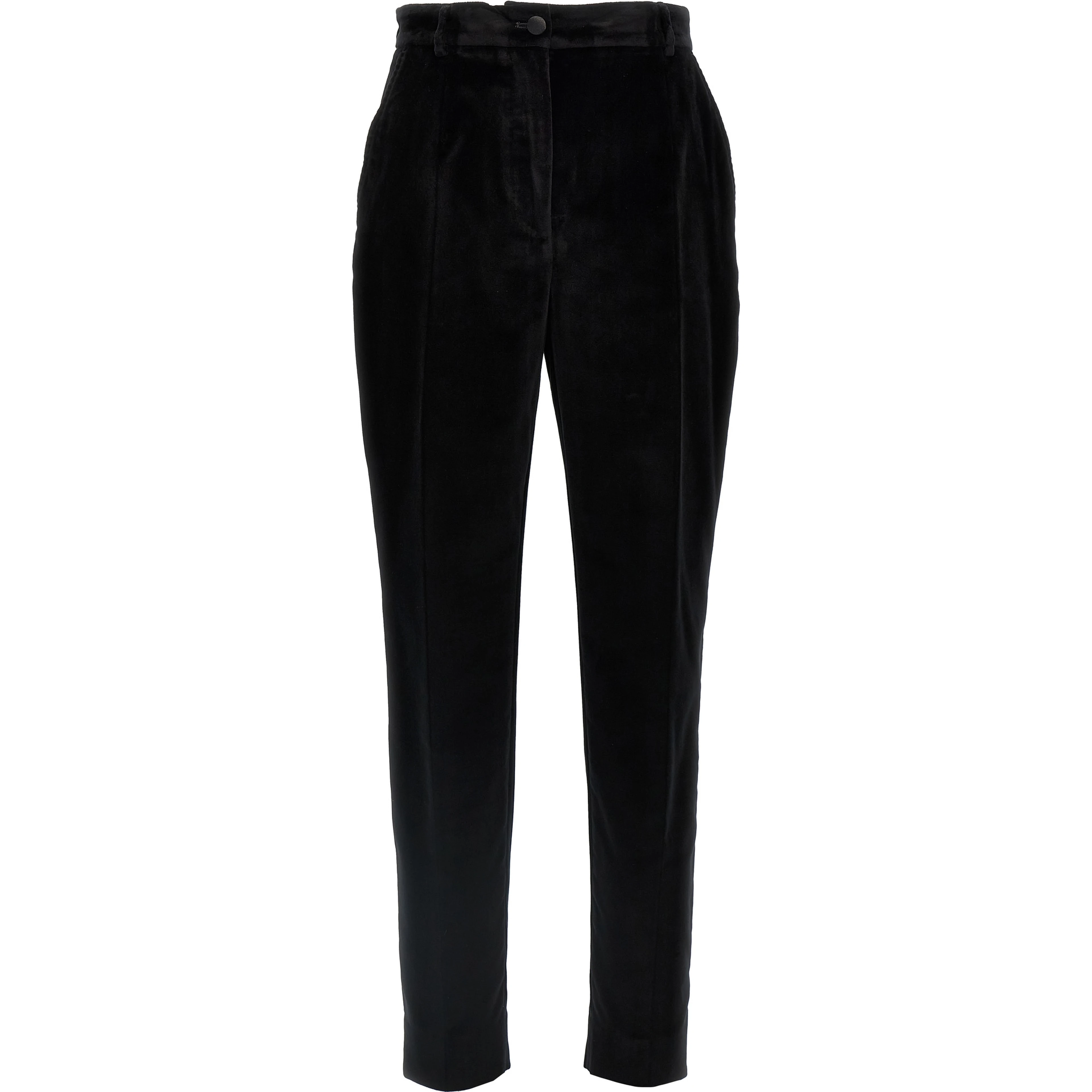 Black Cotton Dress Pants